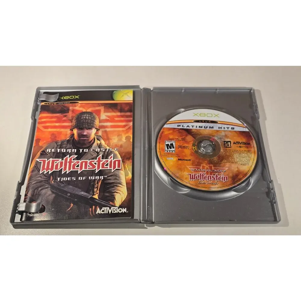 Wolfenstein Tides of War Platinum Hits Xbox CIB Complete